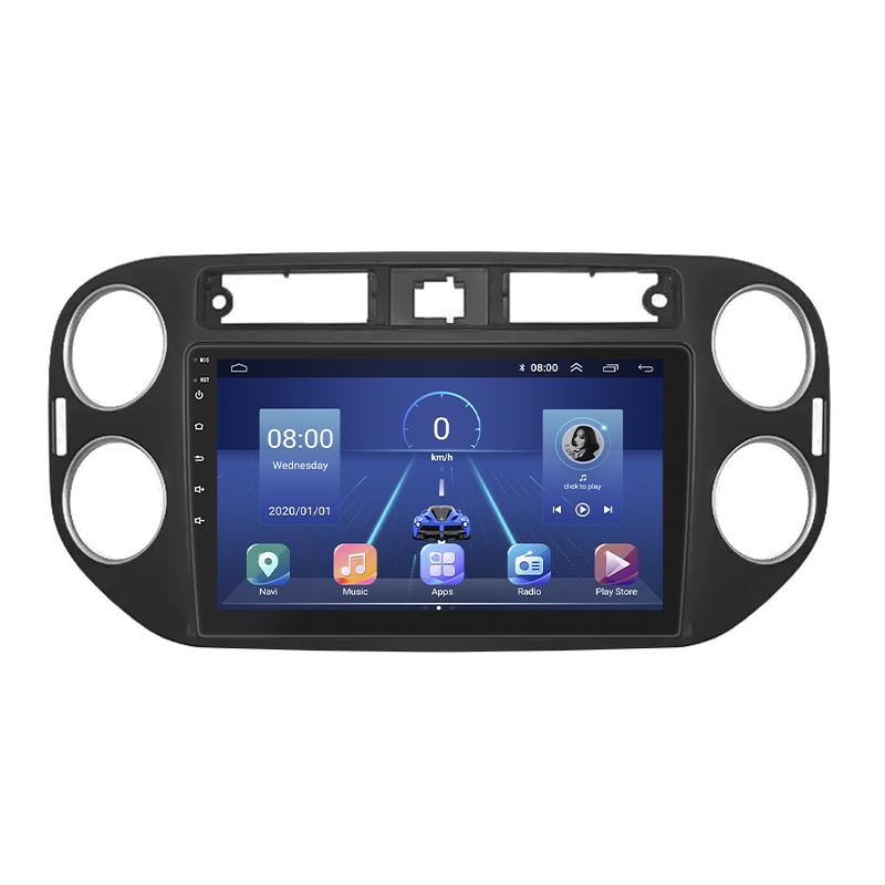 Автомагнитола штатная Lesko Top для Volkswagen Tiguan I рестайлинг 2011-2016 г. 4G/Wi-Fi/GPS 4/32 GB 9" (9651-56488)