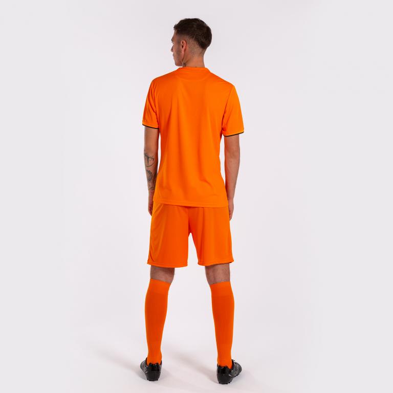 Футболка Joma 102765.881 Toletum Iv Short Sleeve T-Shirt M Orange/Black (8445456391845) - фото 2