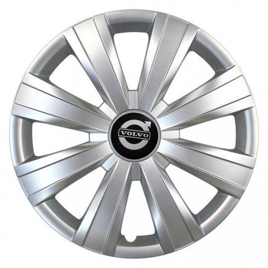 Автомобильные колпаки SKS 328 R15 с логотипом Volvo 4 шт. Серебристый