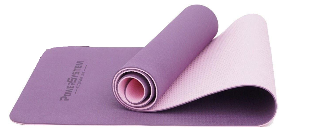 Коврик для йоги и фитнеса Power System PS-4060 TPE Yoga Mat Premium 183х61х0,6 см Purple (A-012311)