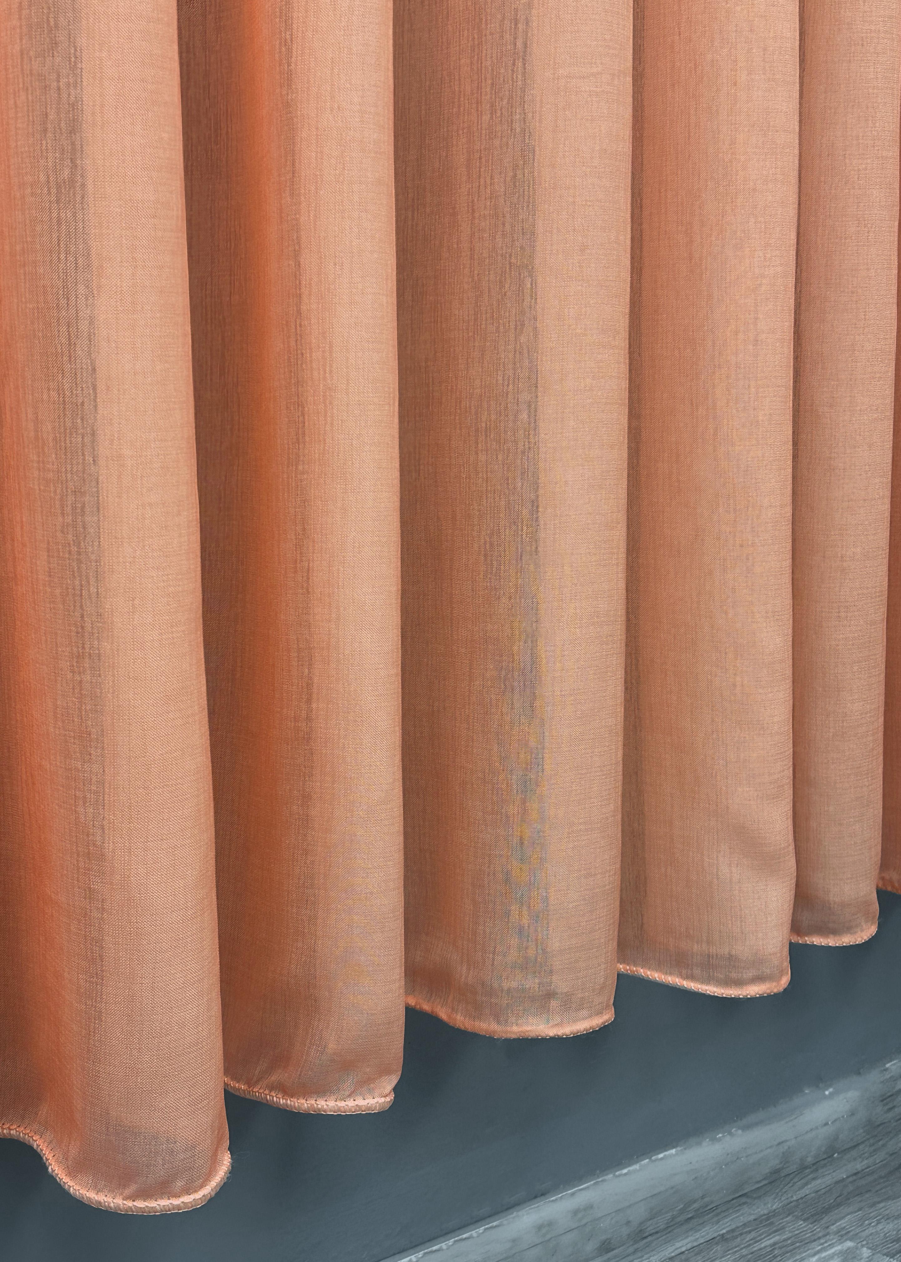 Тюль VR-Textil №578т Омбре Батист 300х250 см Персиковый/Белый (40-027) - фото 8