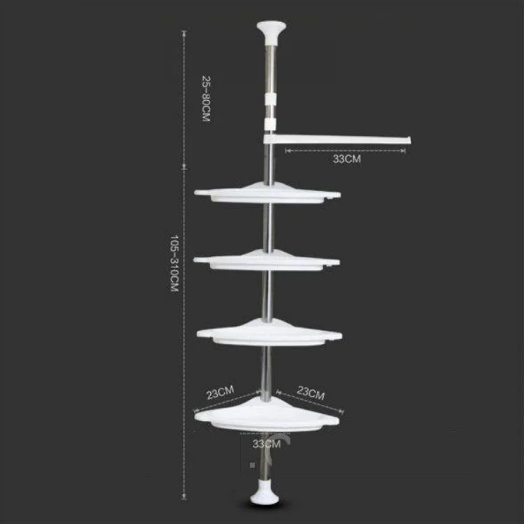 Полка для ванной комнаты Multi Corner Shelf 1637 угловая (065) - фото 2