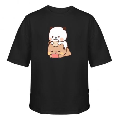 Футболка оверсайз Owi Сhilling Bubu and Dudu XL Черный (15760488-2-193866-XL)