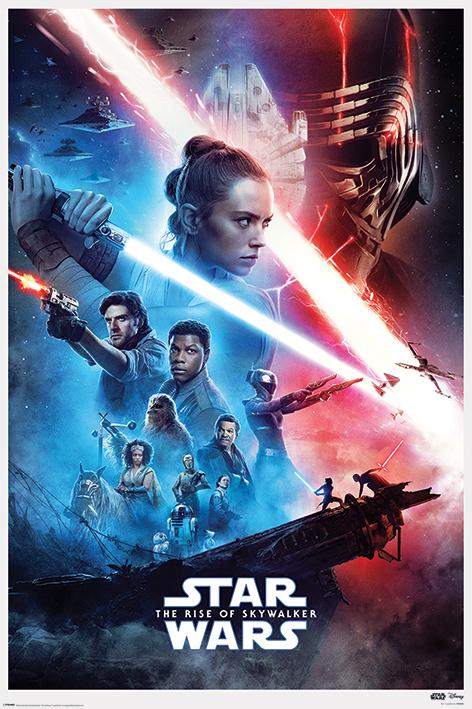 Постер плакат Звездные Войны Восстание Скайуокера Сага/Star Wars Rise Of Skywalker Saga 61x91,5 см
