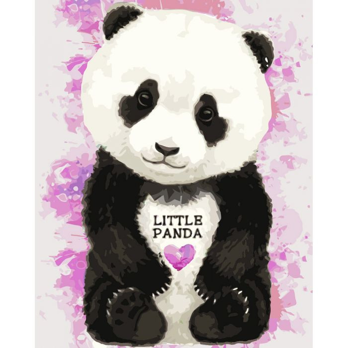 Картина по номерам Маленькая пандочка 30х40 см (KHO4023)