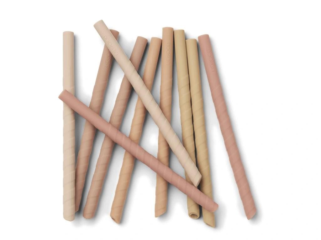 Набір силіконових трубочок Liewood Timoti straw set 10 pack - фото 2