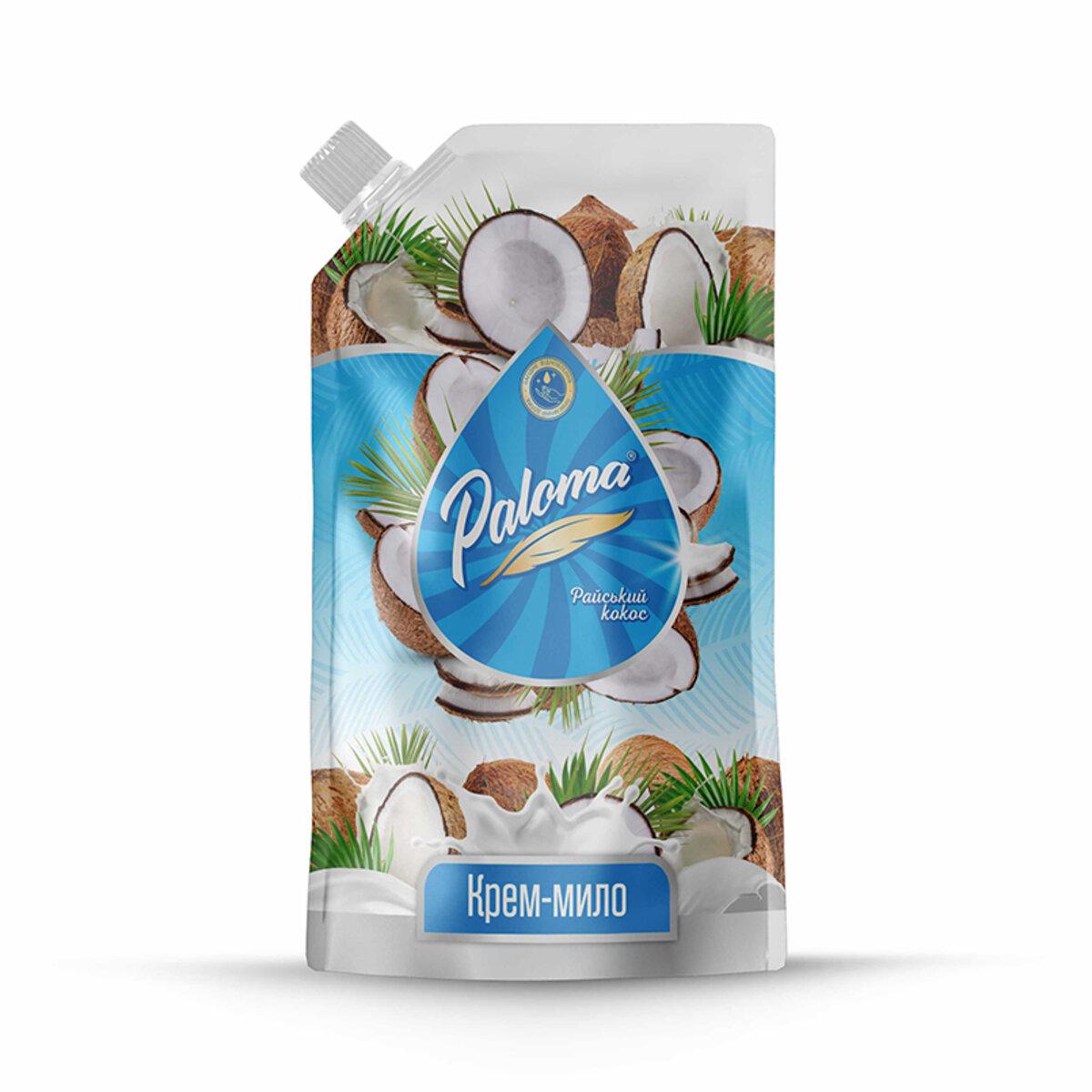 Жидкое мыло Paloma Райский кокос дой-пак 500 мл Жидкое мыло Paloma Райский кокос дой-пак 500 мл