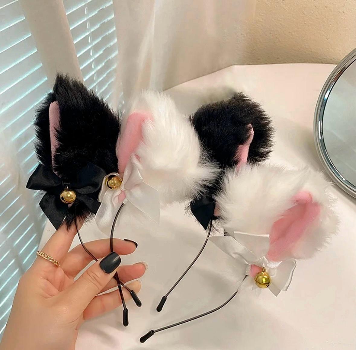 Обручі Wuke Кішка з хутряними вушками та дзвіночками One size 2 шт. - фото 2 Обручі Wuke Кішка з хутряними вушками та дзвіночками One size 2 шт. - фото 2