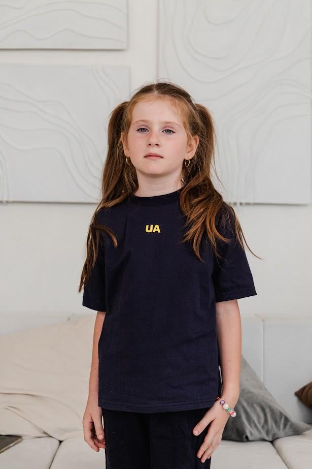 Футболка дитяча Носи Своє Family look 122 см Синій (6414-У)