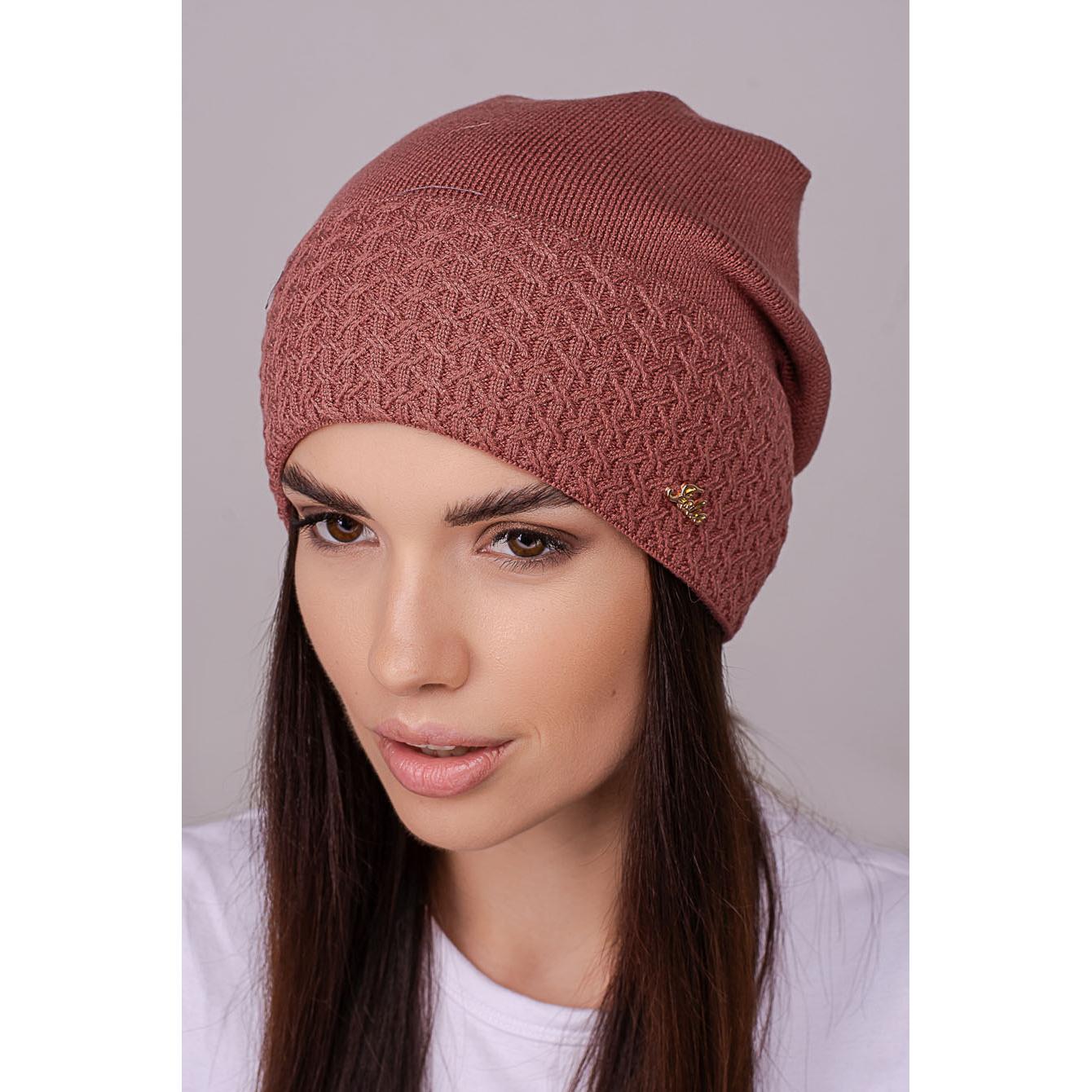 Шапка женская Leks ПОЭЗИЯ шерстяная утепленная флисом с узором на отвороте сзади сцепленная one size Керамический (258448) - фото 1 Шапка женская Leks ПОЭЗИЯ шерстяная утепленная флисом с узором на отвороте сзади сцепленная one size Керамический (258448) - фото 1