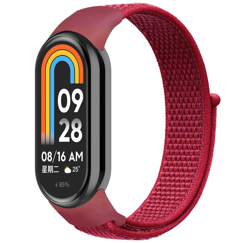 Ремінець Nylon New для Xiaomi Mi Band 8/9 Red (00000077679_12)