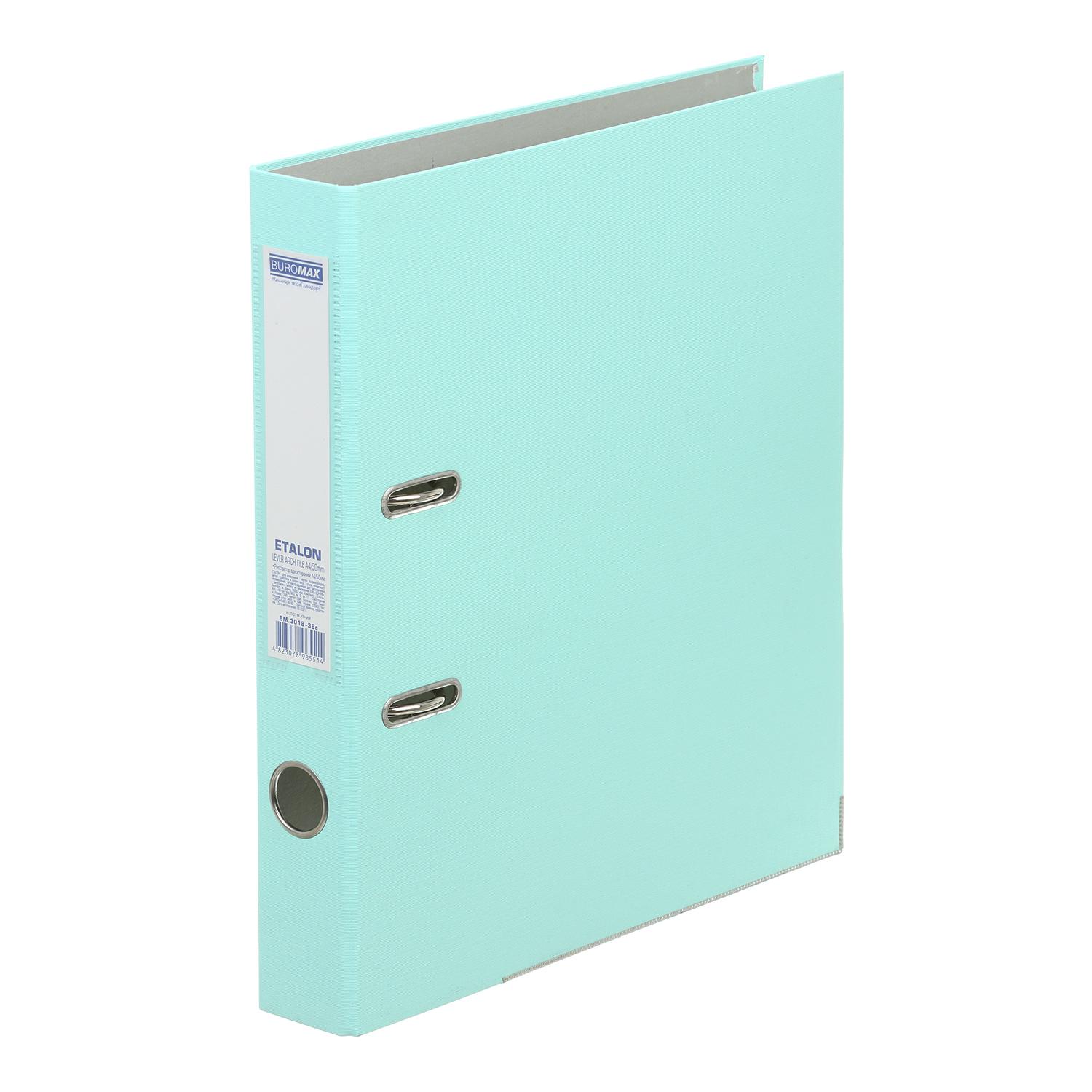 Регистратор Buromax Etalon Pastel односторонний А4 50 мм сборный Мятный (BM.3018-38c)