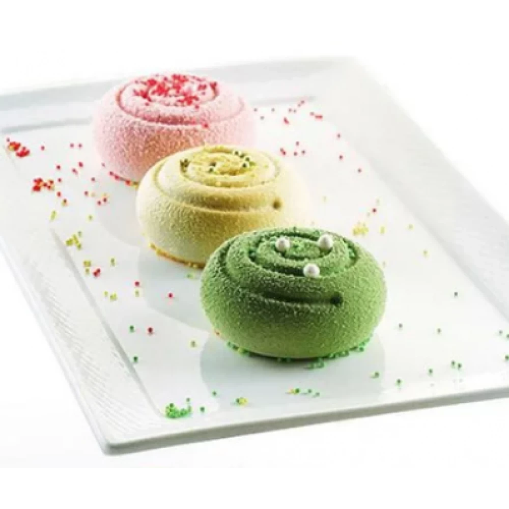 Форма силиконовая для эвроторта Зефир 29х17 см 6 шт. Белый (2358091989) - фото 2