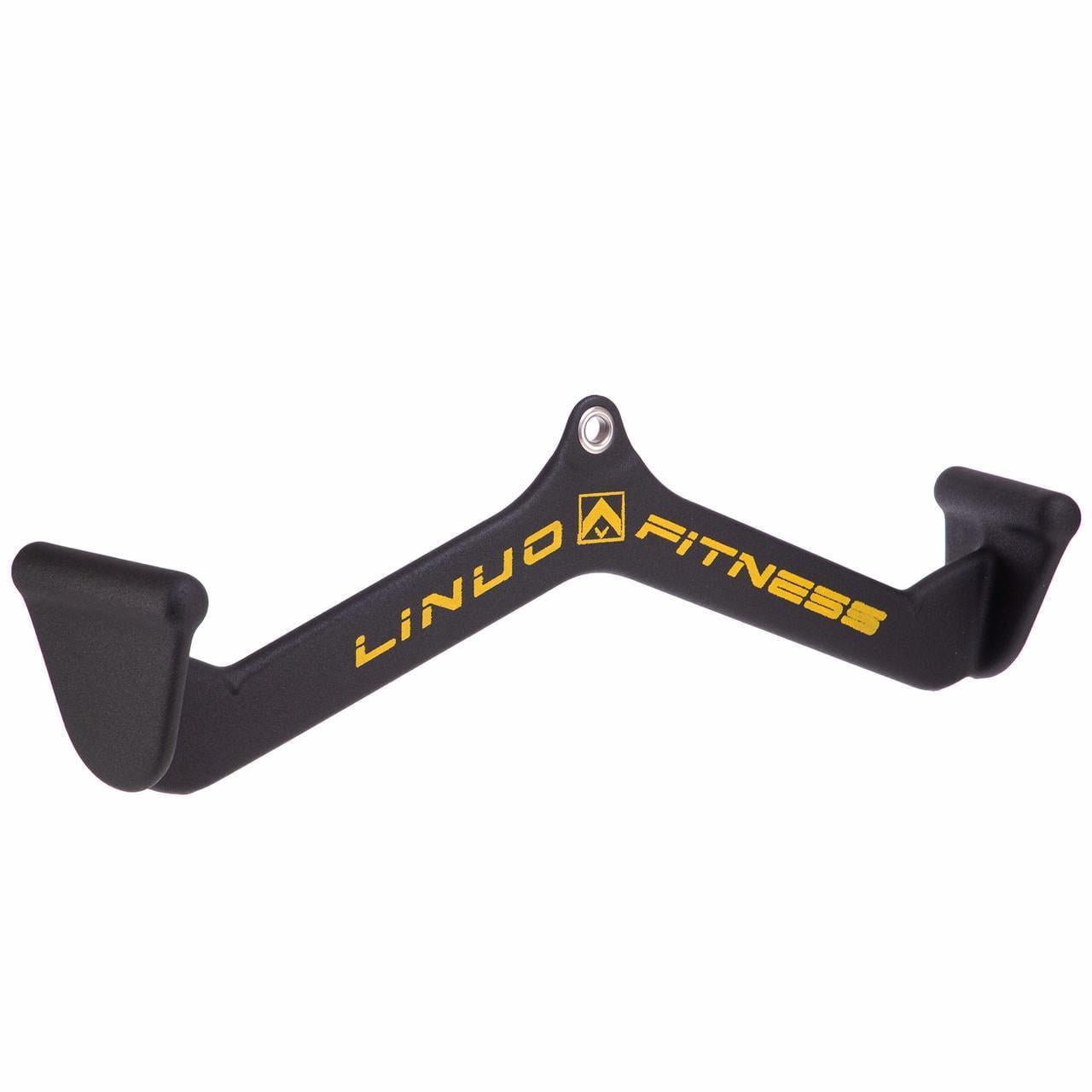 Рукоятка для тяги із середнім хватом Mide Grip нековзне покриття LINUO FITNESS TA-3700-56 54 см Чорний (2532854011)