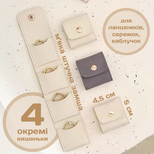 Органайзеры для украшений C01820 2 шт. 5х4,5 см - фото 2 Органайзеры для украшений C01820 2 шт. 5х4,5 см - фото 2