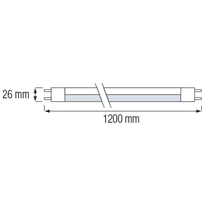 Лампа светодиодная Horoz Electric TUBE-120 18 W T8 6400К 120 см - фото 2