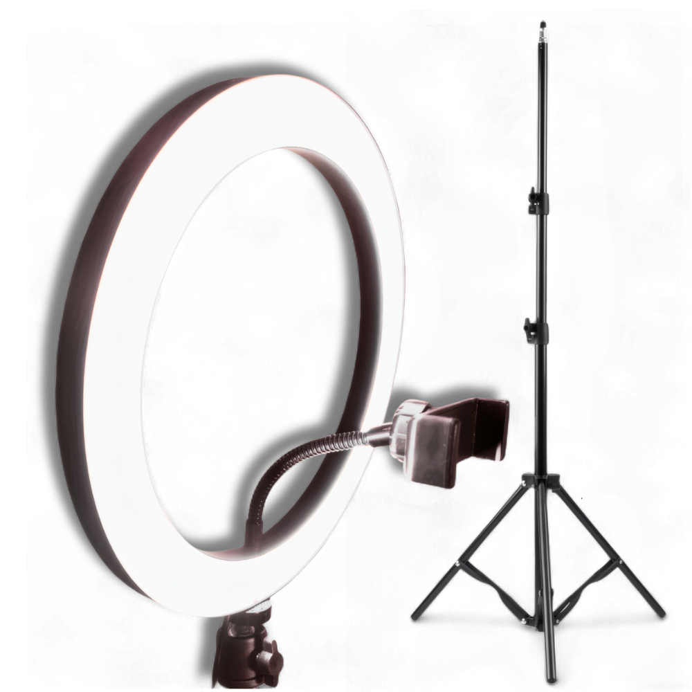 Кольцевая LED-лампа на штативе BRL-26 USB PowerBank для телефона 3000-6500K 26 см (BRL-26BAS160)