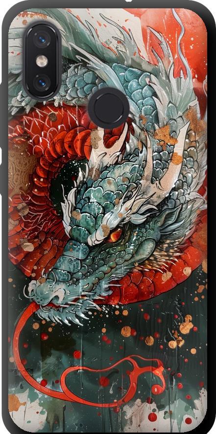 Чехол на Xiaomi Mi8 Стихия огня (6101b-1499-42517)