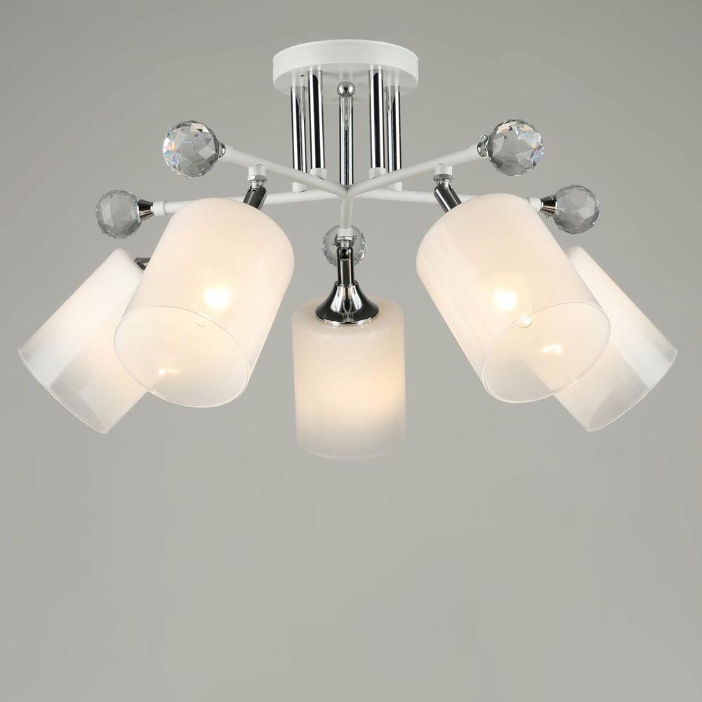 Люстра стельова Light House SRS-19991/5 Білий/Хром