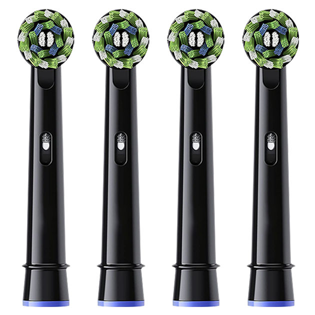 Насадка совместимая с электрической зубной щеткой ORAL-B Cross Action 4 шт. Черный