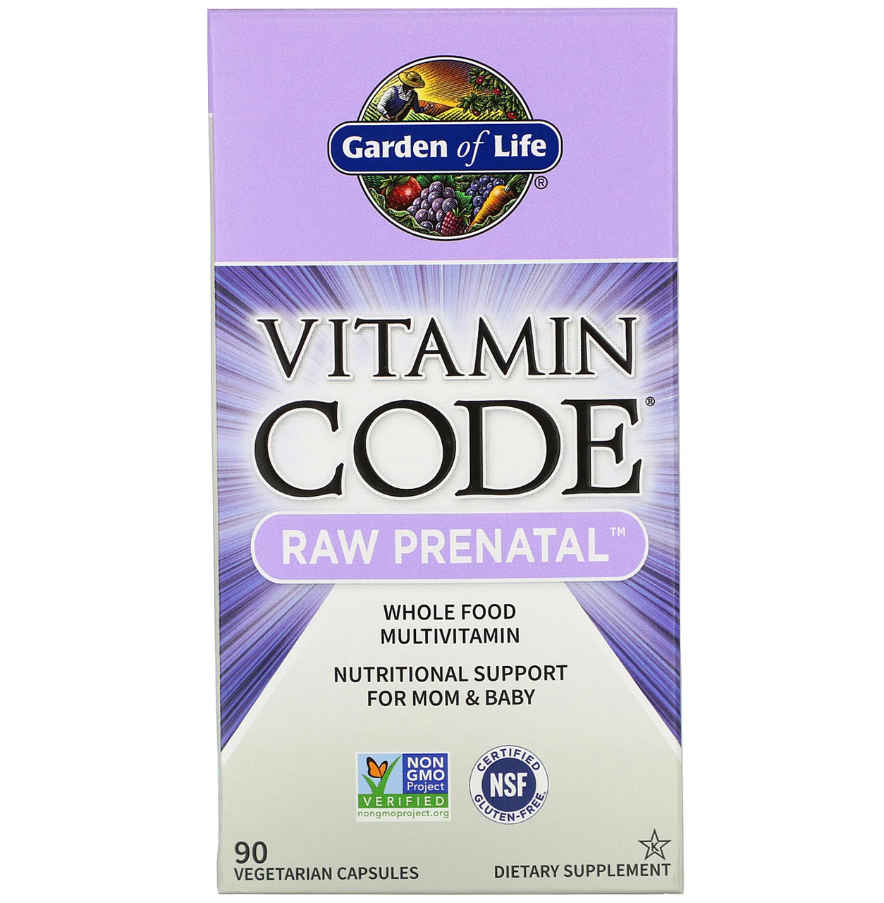 Вітаміни для вагітних Garden of Life Vitamin Code RAW Prenatal 90 капс.