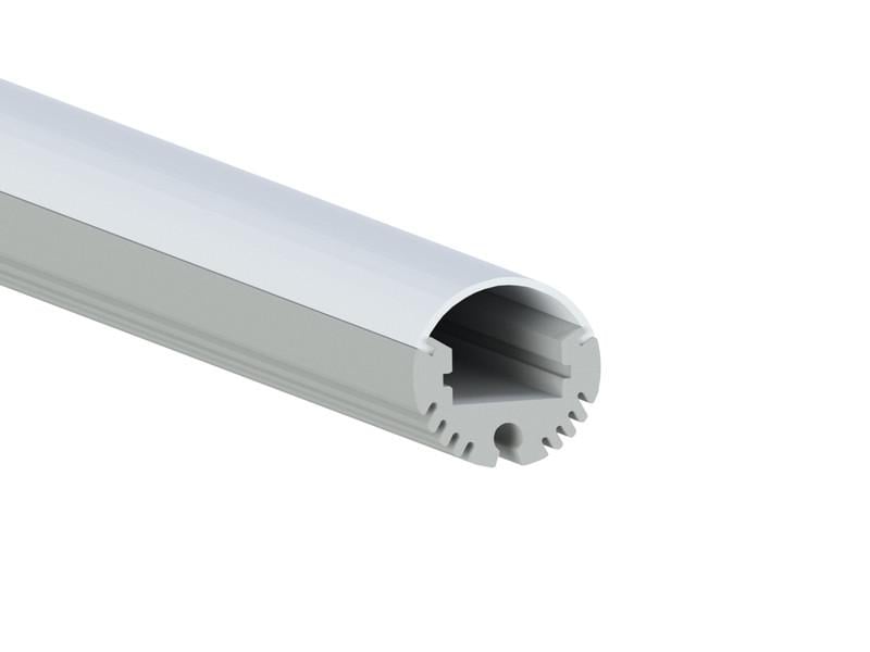 Профиль алюминиевый анодированный LEDUA АЛ-08-2 круглый + рассеиватель для LED ленты подвесной 1 м (4358)