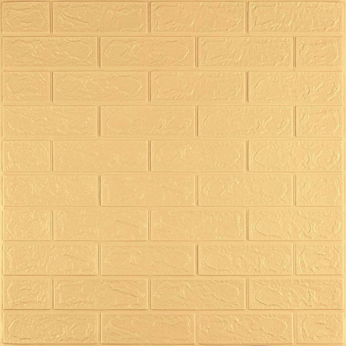 Панель самоклеящаяся 3D 700х770х2 мм Желто-песочный (SW-00001909)