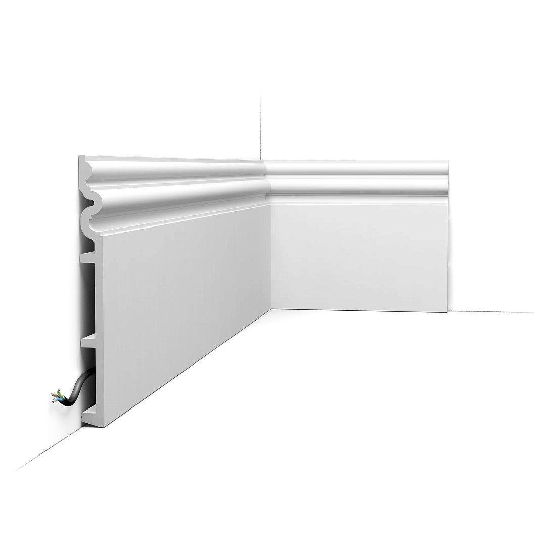 Плинтус дюрополимерный Orac SX193 жесткий 250х22х2000 мм (29325662)