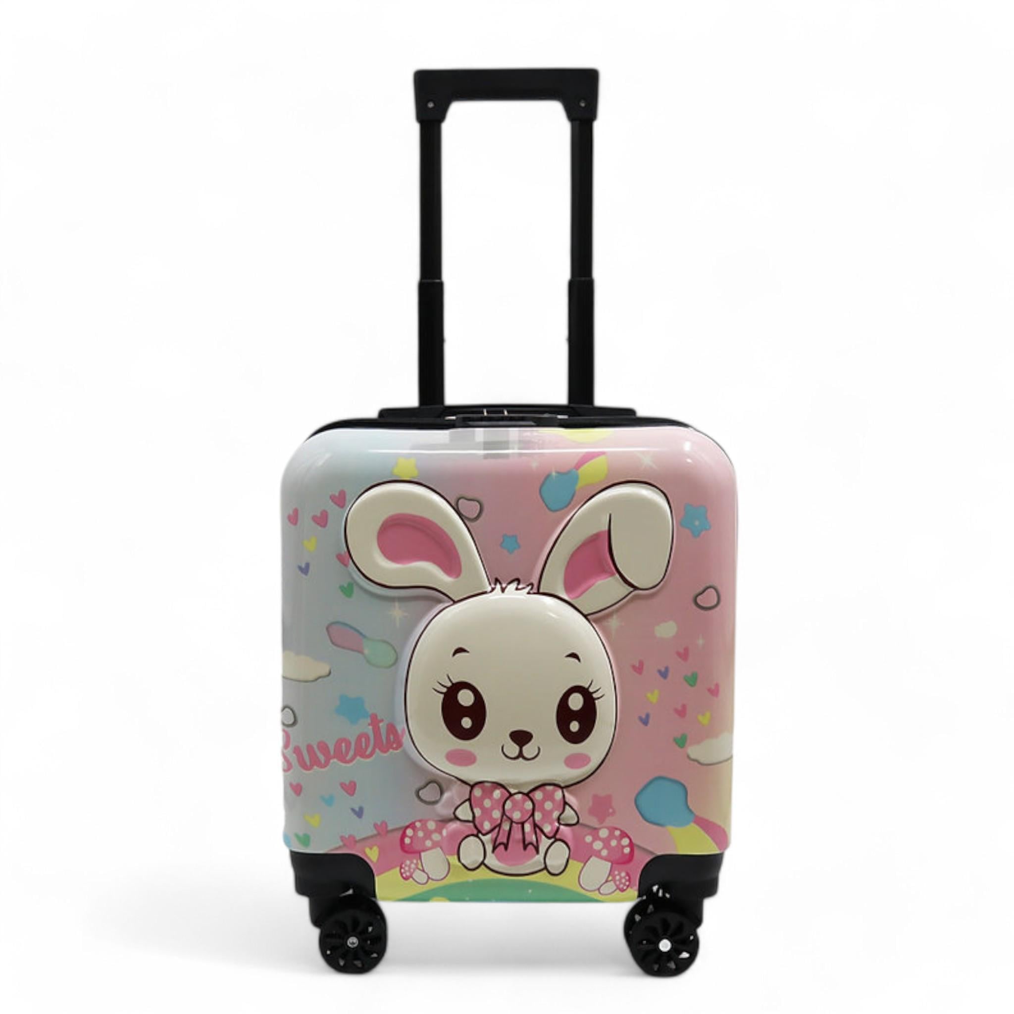 Валіза дитяча H&H Little Bunny Powder ABS-пластик на 4 коліщатках з кодовим замком 35 л (S_D-31)
