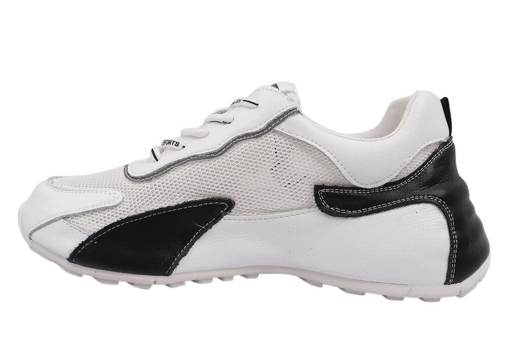 Кросівки жіночі Vikonty зі шкіри на низькому ходу на шнурівці р. 36 Білий (253-21LK) - фото 2 Кросівки жіночі Vikonty зі шкіри на низькому ходу на шнурівці р. 36 Білий (253-21LK) - фото 2