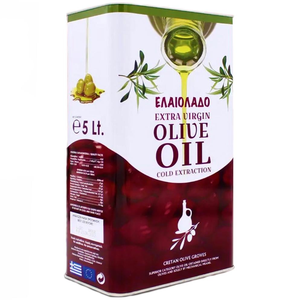 Олія оливкова ELAIOLADO Extra Virgin Cold Extraction 5 л ж/б (1429326969)