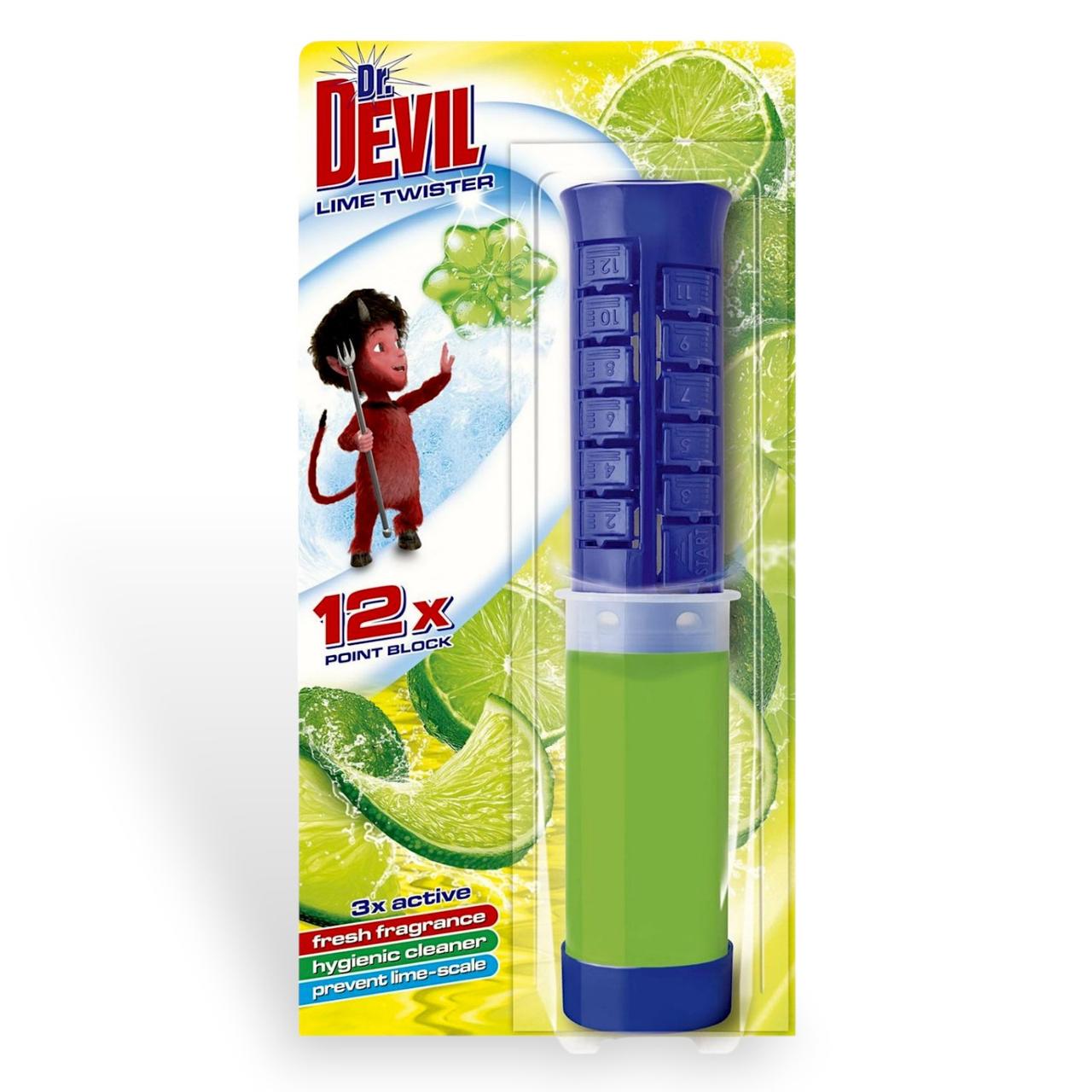 Блок туалетний точковий Dr. Devil Лаймовий Твістер 75 мл