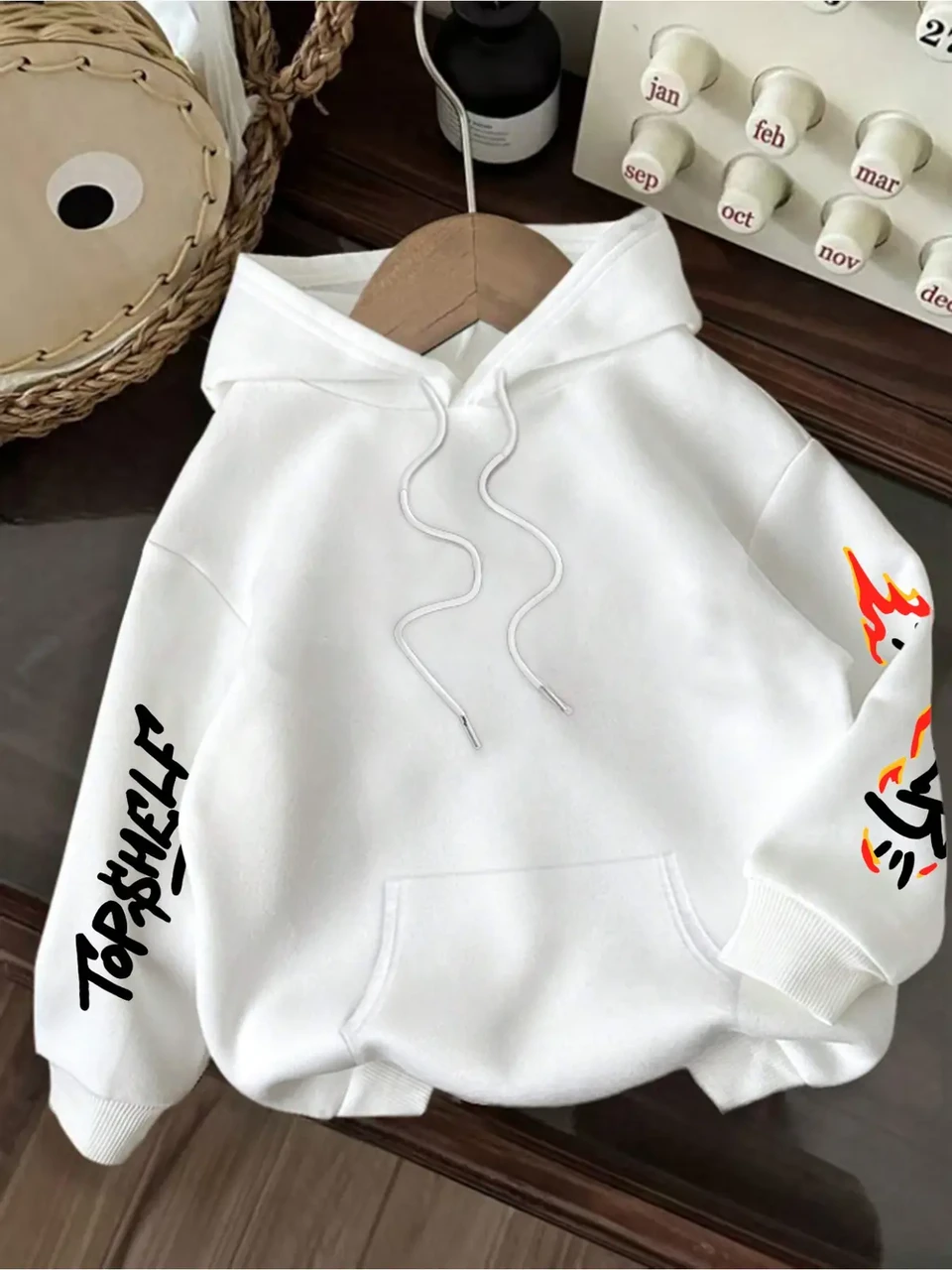 Худи женское с принтом Pin-000-2726 XXXL Белый (2700321910) - фото 2