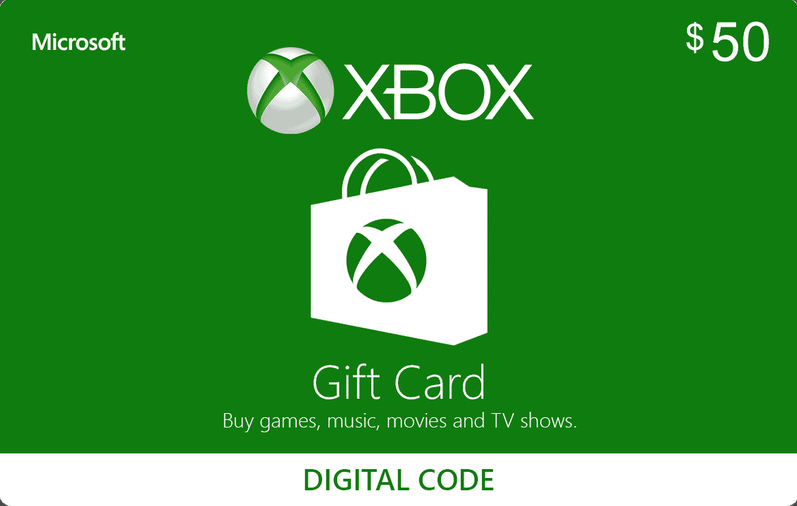 Карта пополнения Xbox Live Gift Card 50 USD (22736396)