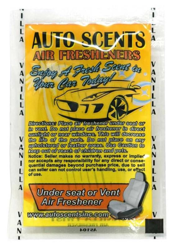 Автомобильный ароматизатор в подушечке AUTO SCENTS Vanilla - фото 1 Автомобильный ароматизатор в подушечке AUTO SCENTS Vanilla - фото 1