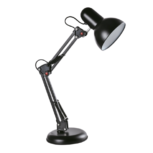 Лампа настільна Lumano 60W E27 LU-074-1800 на підставці чорна