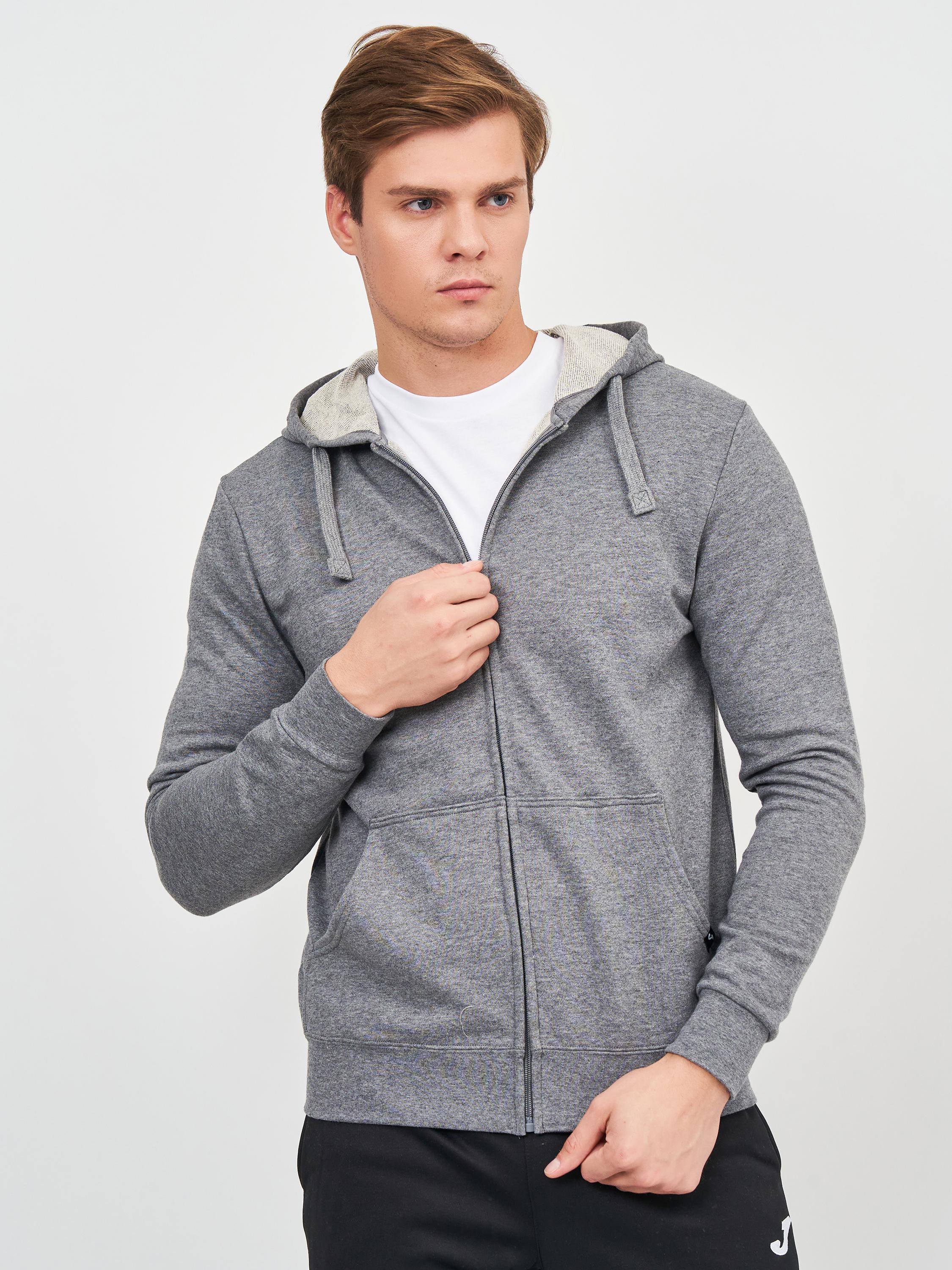 Олимпийка Joma 102109.280 Jungle Zip-Up Hoodie XL Melange Grey (8424309609467) - фото 1