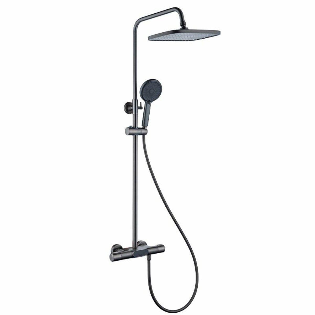 Душова колона з термостатом Platinum NES892 Чорний