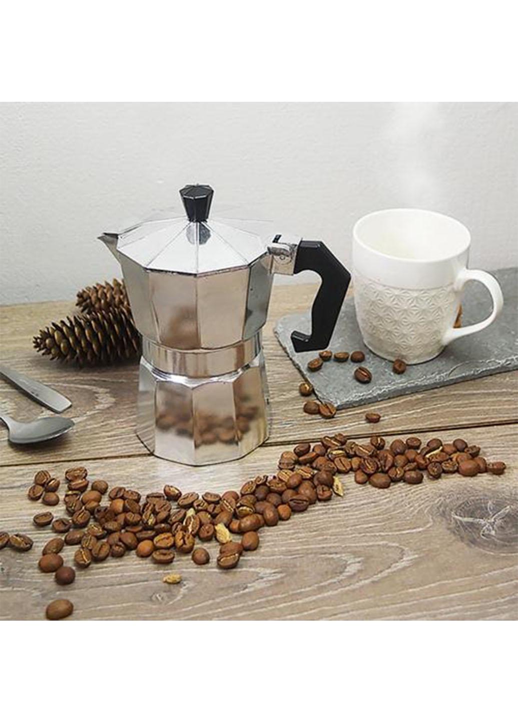 Кофеварка гейзерная Stenson 300 мл на 6 порций Серый (43600А) - фото 3 Кофеварка гейзерная Stenson 300 мл на 6 порций Серый (43600А) - фото 3