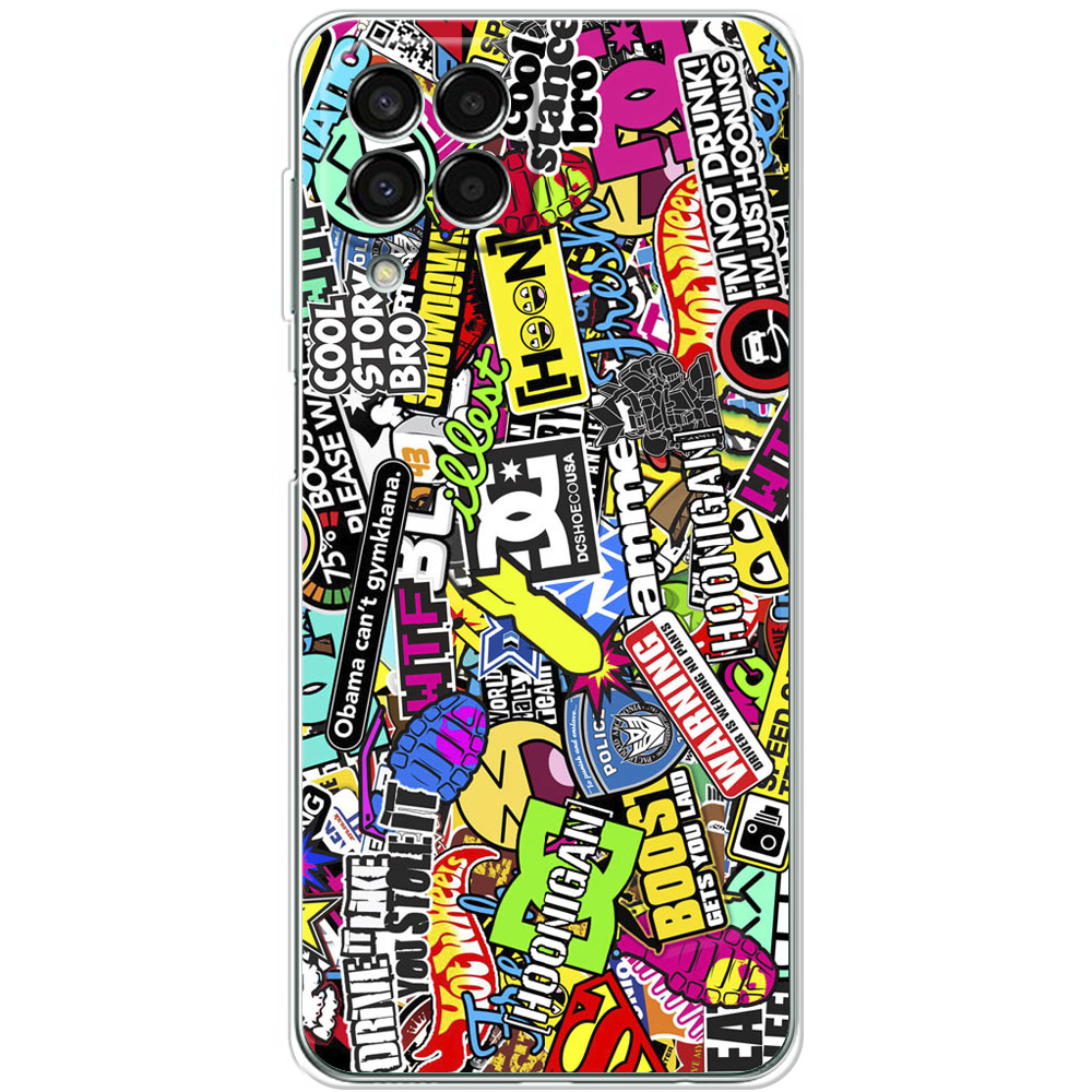 Чехол BoxFace Samsung Galaxy M33 5G (M336) Multicolored Inscriptions Прозрачный силикон (44472-up880-44472)