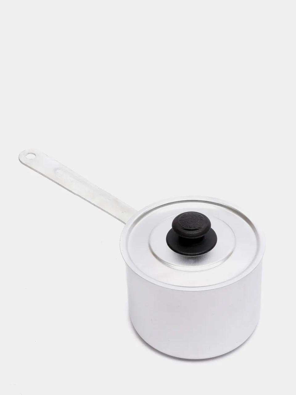 Ковшик алюминиевый с крышкой 1 л ø 12 см - фото 6