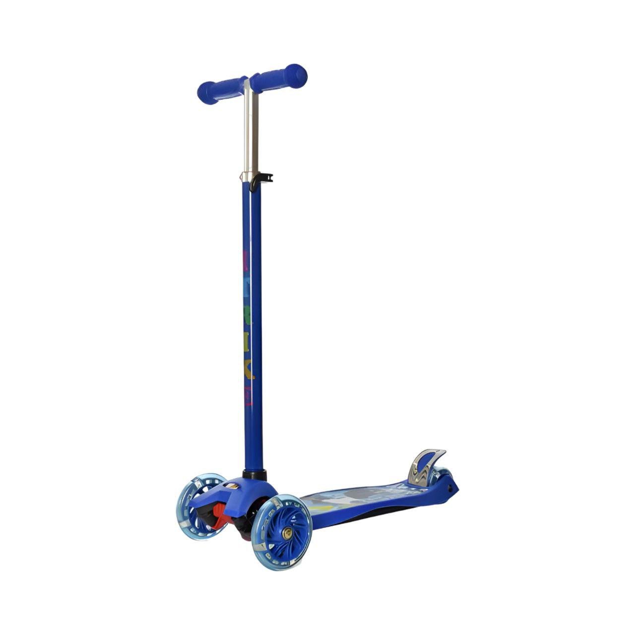 Самокат JR 3-055-1-DBL складной колеса PU Синий (24767218)