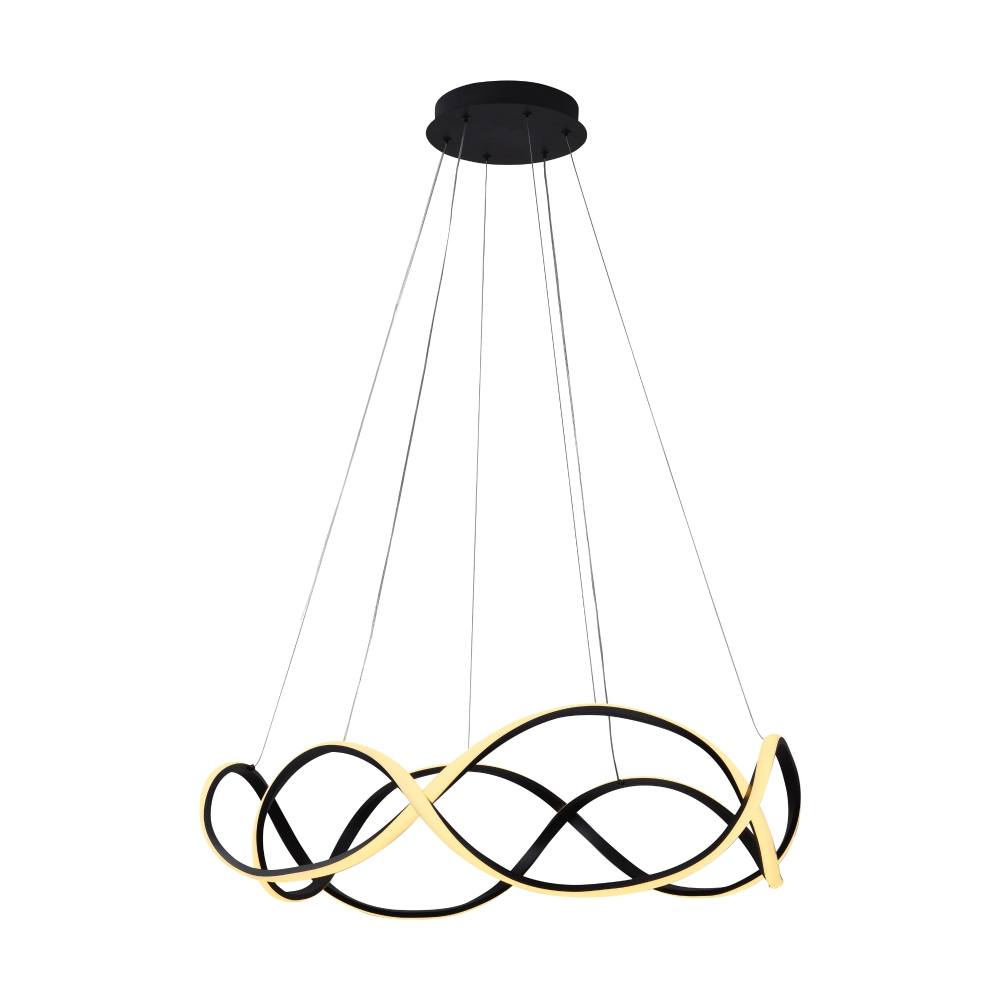 Люстра підвісна світлодіодна Sirius LCD3078 BK Чорний (27438336)