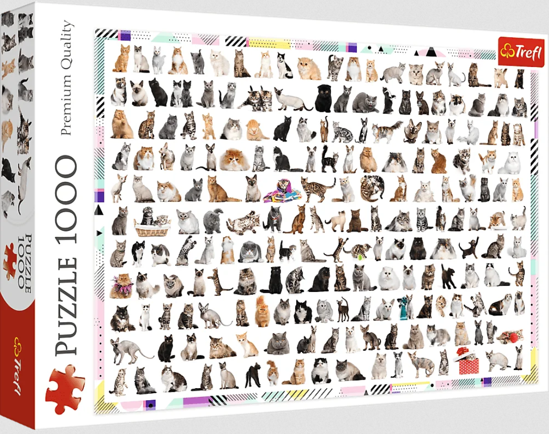 Пазл Trefl 208 котів 1000 ел.