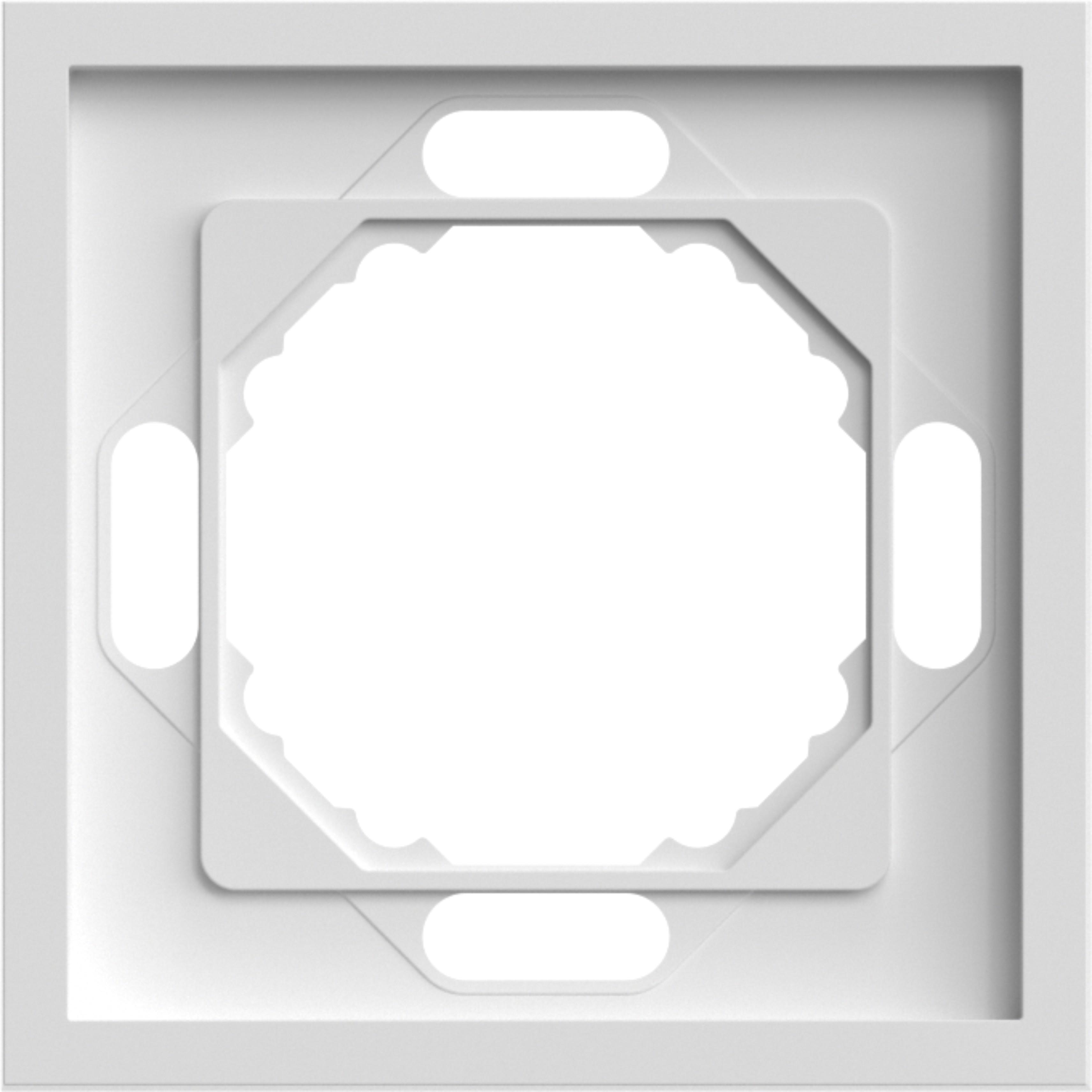 Рамка одинарная ARDERO Soft универсальная Белый (EF101-W)