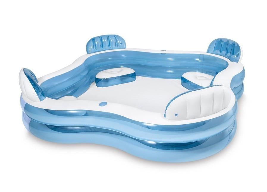 Басейн сімейний надувний із сидіннями Intex (56475)