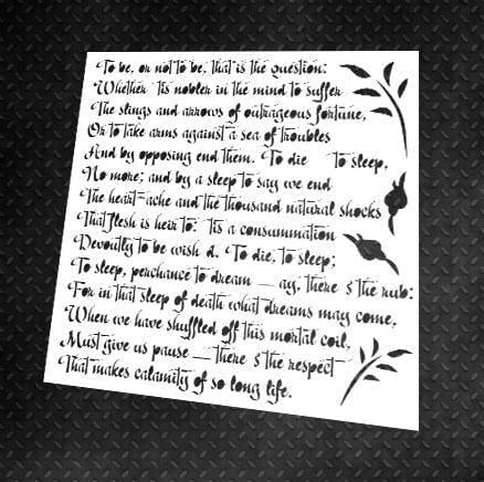 Трафарет многоразовый DFA Текст 1 для штукатурки и краски (X00063)