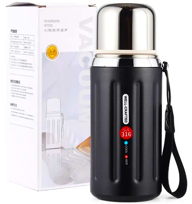 Термос вакуумный XL-896 600 мл Черный (25250396) Термос вакуумный XL-896 600 мл Черный (25250396)