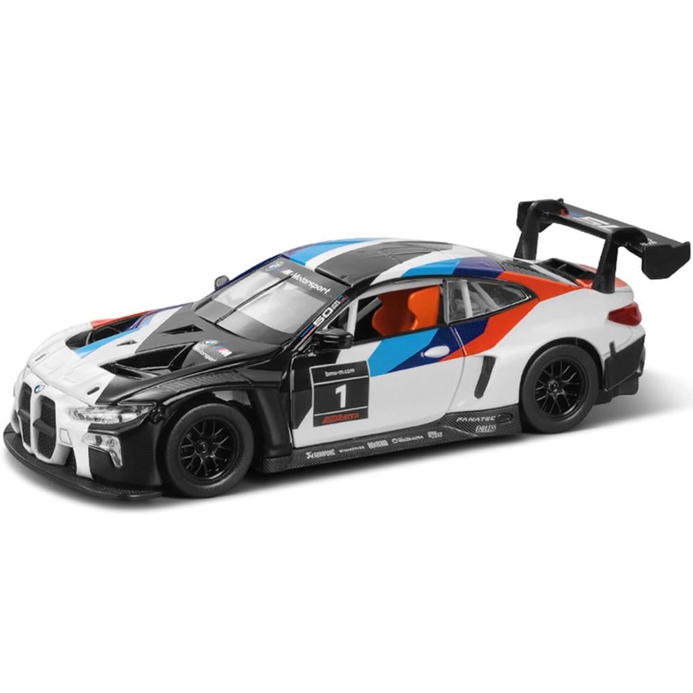 Игрушечная машинка коллекционная Автопром BMW M4 GT3 1:32 металлическая со светом и звуком (28444252)