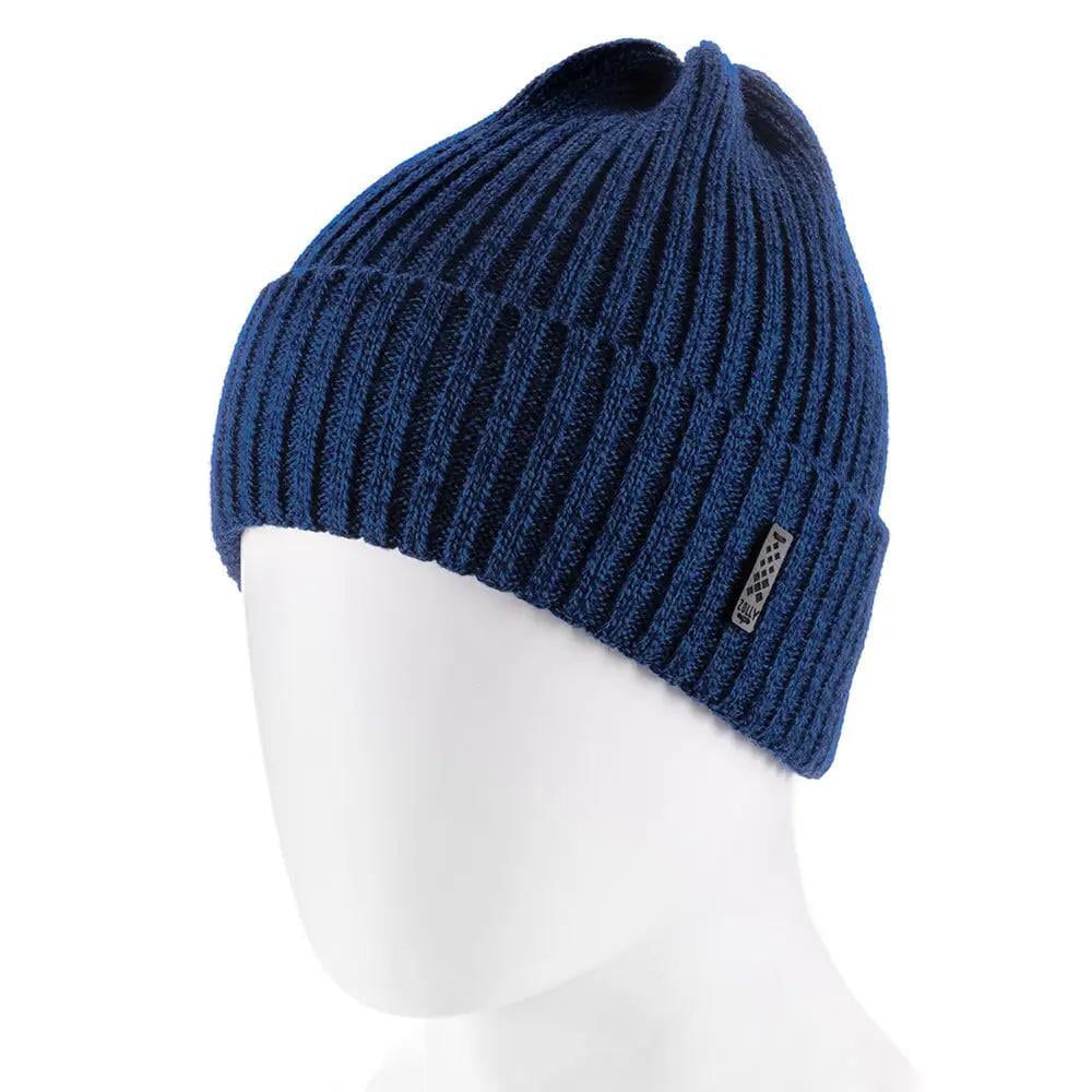 Шапка Zolly ZH244 шерстяная с отворотом L р. 57-58 Синий